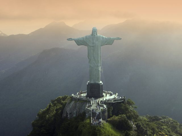Visiting Christ the Redeemer statue in Brazil Rio de Janeiro